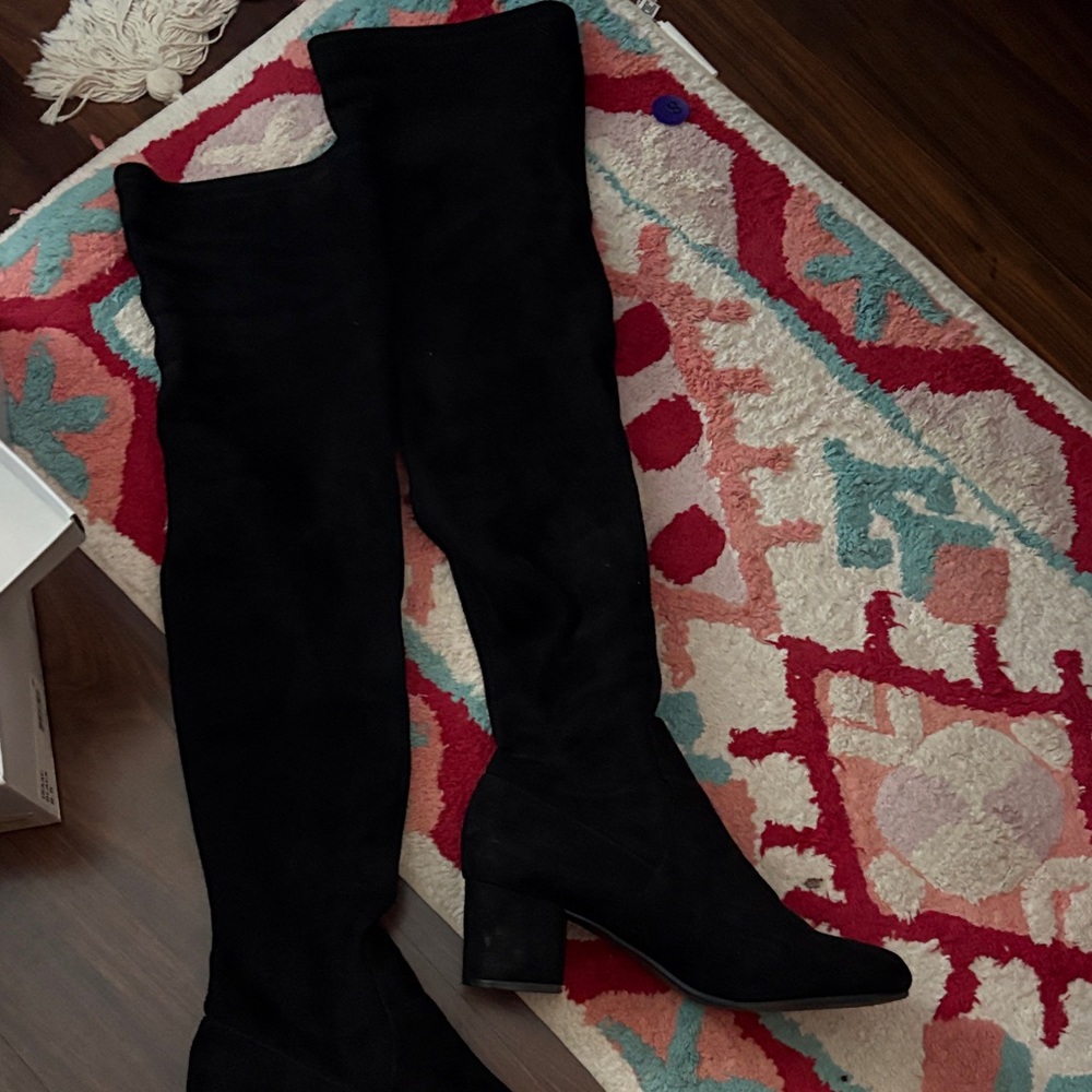 Steve Madden Black Over-the-Knee Boots